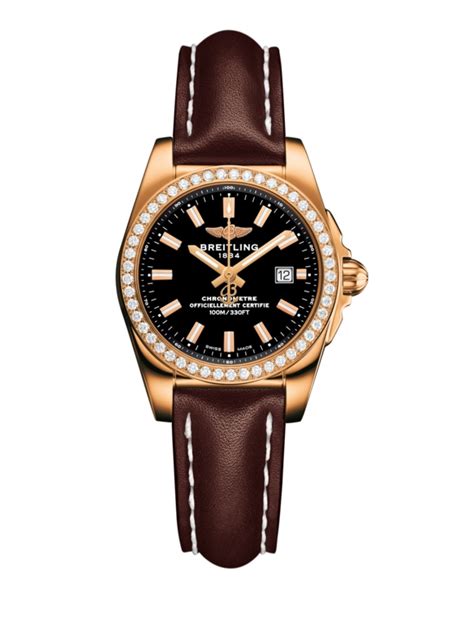 Breitling Galactic 29 Rose Gold / Trophy Black / Calf 